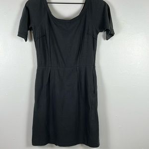 Prada Womens’ Sheath Shirt Dress Charcoal Grey Italy size 42/US 6